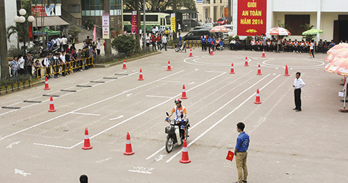 Quy trình thi bằng lái xe máy ở Hà Nội